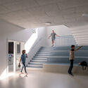 Szentpéterfa Elementary School / Can Architects - Interior Photography, Stairs, Handrail